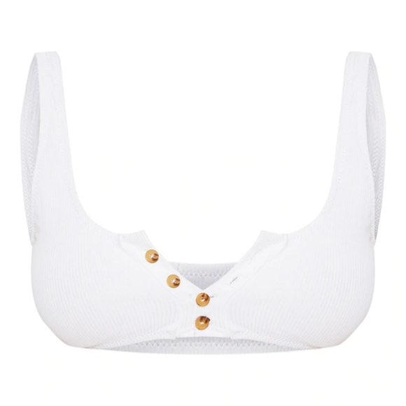 White ribbed bikini - Picture 4 of 4